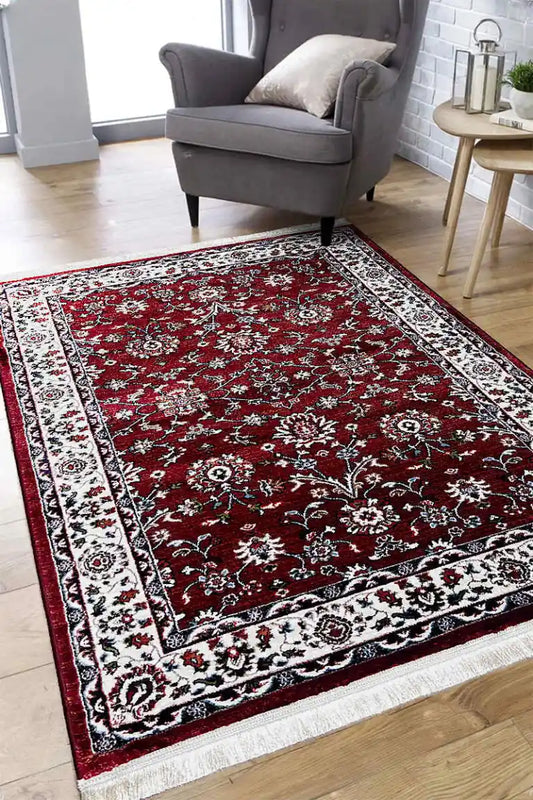 Artisan Collection Plus Floral Maroon Rug 4x6ft