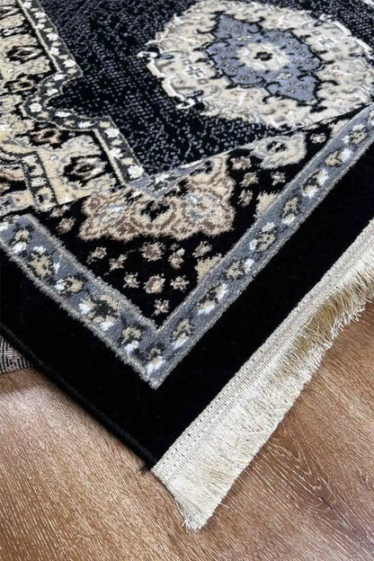Artisan Collection Luxe Black Rug 4x6ft